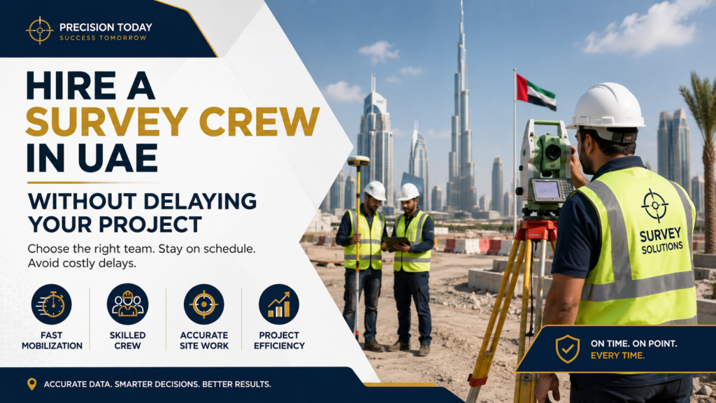 Hire a Survey Crew in UAE Without Delaying Your Project