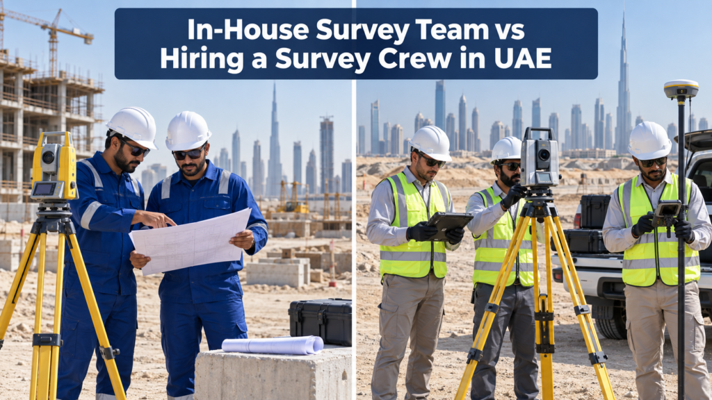 In-House Survey Team vs Hiring a Survey Crew in UAE