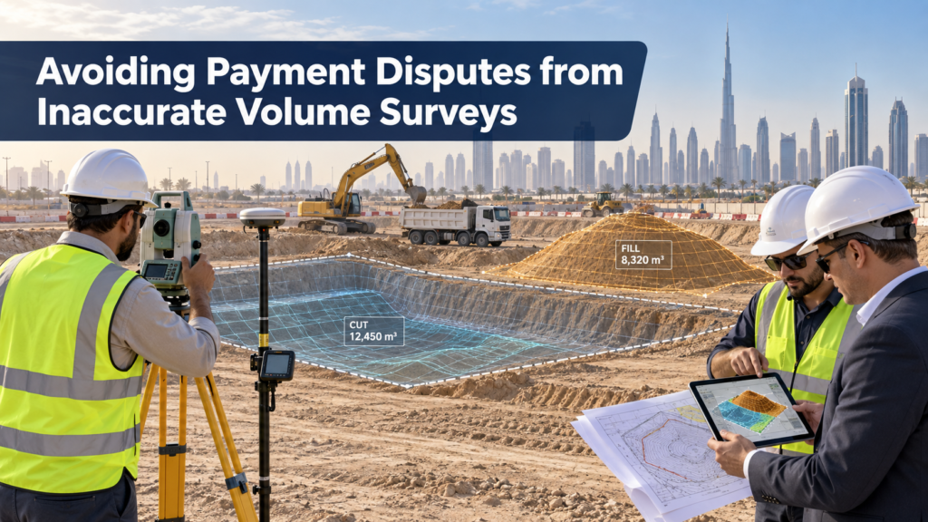 payment disputes from inaccurate volume surveys