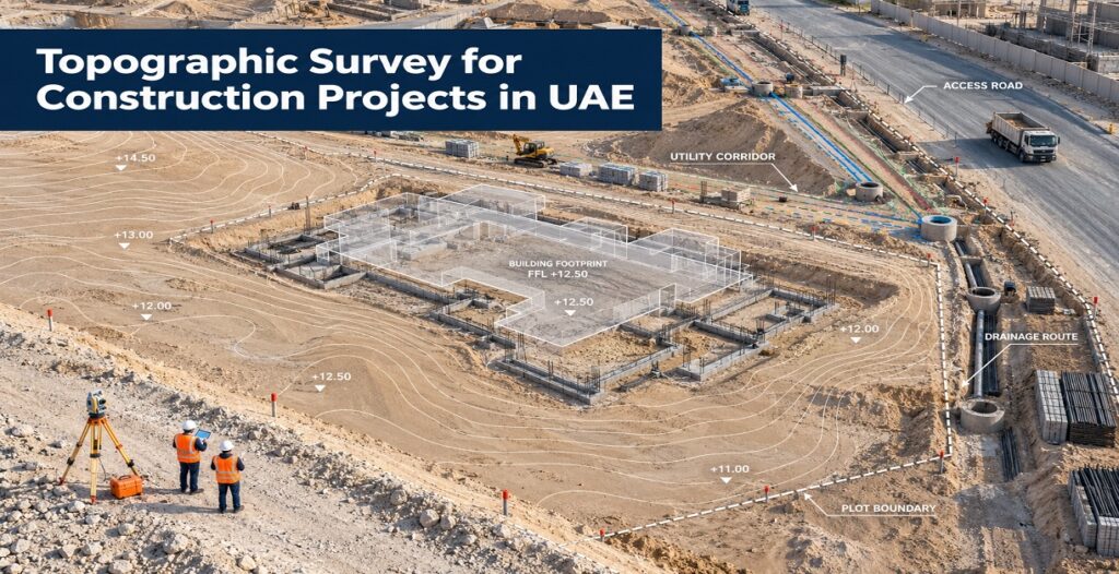 topographic survey for construction projects in UAE